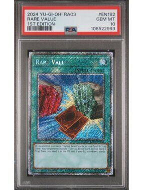 RARE VALUE 2024 YU-GI-OH! RA03 1ST EDITION #EN182 GEM MT 10